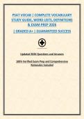 PSAT VOCAB &vert; COMPLETE VOCABULARY LIST&comma; DEFINITIONS & EXAM PREP STUDY GUIDE 2026