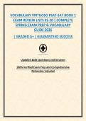 VOCABULARY VIRTUOSO PSAT-SAT BOOK 1 EXAM REVIEW LISTS 01-20 &vert; COMPLETE VOCABULARY STUDY GUIDE & TEST PREP 2026