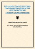 FTCE K-6 EXAM &vert; COMPLETE STUDY GUIDE&comma; PRACTICE QUESTIONS&comma; REVIEW NOTES & CERTIFICATION PREP 2026