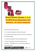 GLOBAL HEALTH EXAM COMPLETE PACKAGE DEAL