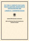 PECT PREK-4 &vert; COMPLETE STUDY GUIDE&comma; PRACTICE QUESTIONS&comma; REVIEW NOTES & CERTIFICATION PREP 2026
