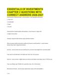 ESSENTIALS OF INVESTMENTS CHAPTER 2 QUESTIONS WITH CORRECT ANSWERS 2026-2027&period;pdf&NewLine;&NewLine;