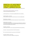 ESSENTIALS OF INVESTMENTS CHAPTER 6 QUESTIONS WITH CORRECT ANSWERS 2026-2027&period;&NewLine;&NewLine;