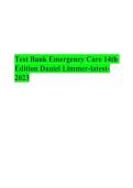 test bank for emergency care 14th edition by daniel limmer &vert; complete questions and answers with explanations