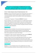 WGU D115 OA ADVANCED PATHOPHYSIOLOGY EXAM 2026&sol;2027 &vert; Latest OA Readiness Practice Exam &vert; Complete Test Bank with Study Guide &vert; Pass Guaranteed - A&plus; Graded&NewLine;&NewLine;