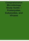 Comprehensive Microbiology Study Guide 2026 Updated &ndash; Prokaryotes&comma; Eukaryotes&comma; and Viruses Review