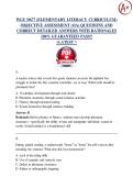 WGU D677 &lpar;ELEMENTARY LITERACY CURRICULUM&rpar; OBJECTIVE ASSESSMENT &lpar;OA&rpar; 2026 &sol; 2027  QUESTIONS AND CORRECT DETAILED ANSWERS WITH RATIONALES  100&percnt; GUARANTEED PASS&excl;&excl;   <LATEST >
