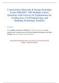 Building Construction Exam 2026-2027&colon; 100 Practice Questions