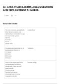 GI- APEA PHARM ACTUAL 2026 QUESTIONS AND 100&percnt; CORRECT ANSWERS