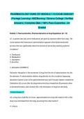 PHARMACOLOGY NURS 251 MODULE 1-10 EXAM 2026&sol;2027 &vert; Portage Learning &sol; ABCNursing &sol; Geneva College &vert; Verified Answers &vert; Complete Q&A &vert; 100&percnt; Pass Guarantee - A&plus; Graded&NewLine;&NewLine;