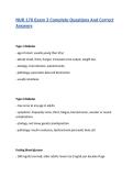 NUR 170 Exam 3 Concepts Of Medical-Surgical Nursing Complete Questions And Correct Answers&vert; 2026&sol;27 Updated