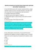 PEDIATRIC ADVANCED LIFE SUPPORT &lpar;PALS&rpar; EXAM GUIDE QUESTIONS &NewLine;AND CORRECT ANSWERS 2026 