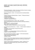 MGMT 443 EXAM 2 QUESTIONS AND VERIFIED ANSWERS