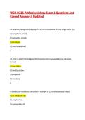 WGU D236 Pathophysiology Exam 1 Questions And Correct Answers&vert; 2026&sol;27 Updated