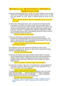 HESI Review Over 700 Questions & Answers for the HESI Exit Exam A&plus;