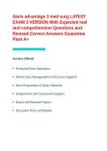 Davis advantage 3 med surg LATEST EXAM 3 VERSION With Expected real and comprehensive Questions and Revised Correct Answers Guarantee Pass A&plus;&period;