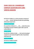 EXAM 3 BIOS 242- CHAMBERLAIN COMPLETE QUESTIONS WITH 100&percnt; VERIFIED ANSWERS 2026&sol;2027&NewLine;