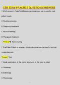 CER Exam Practice Questions & Answers &vert; Comprehensive Study Guide &vert; Verified Solutions