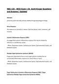 NSG 120 - Pathophysiology Exam 1 Dr&period; Scott Kruger&vert; Questions and Answers&vert; 2026&sol;27 Updated