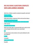BIO 242 EXAM 3 QUESTIONS  WITH 100&percnt; CORRECT ANSWERS &vert; 2026 