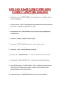 BIOL 2457 EXAM 2 QUESTIONS WITH CORRECT ANSWERS 2026-2027