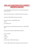 BIOL 2457 QUESTIONS WITH CORRECT ANSWERS 2026-2027