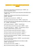 HONDROS BIO 117 - EXAM 2 WITH COMPLETE QUESTIONS AND  &NewLine;ANSWERS 