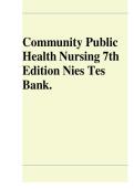 Updated Latest 2026&ndash;2027 Community Public Health Nursing 7th Edition Complete Study Resource For Community Health Nursing Epidemiology Population Health And Public Health Practice Assignments Quizzes Clinical Preparation And Exam Revision