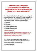 2026-2027 NEWEST FAMILY MEDICINE&NewLine;CERTIFICATION EXAM FOR THE&NewLine;AMERICAN BOARD OF FAMILY MEDICINE&NewLine;&lpar;ABMS&rpar; &vert; Q&A WITH RATIONALES