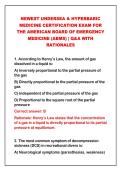 2026-2027 NEWEST UNDERSEA & HYPERBARIC&NewLine;MEDICINE CERTIFICATION EXAM FOR&NewLine;THE AMERICAN BOARD OF EMERGENCY&NewLine;MEDICINE &lpar;ABMS&rpar; &vert; Q&A WITH&NewLine;RATIONALES