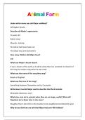 Test &lpar;elaborations&rpar; English Home Language  Animal Farm