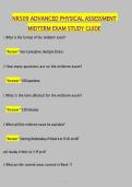 NR509 Advanced Physical Assessment Midterm Exam Study Guide  &vert; Chamberlain NR 509 Review &vert; Practice Questions&comma; Key Concepts & Rationale