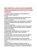 D685 - PRACTICAL APPLICATIONS OF PROMPT Practice Exam Questions and Answers Latest Versions Top Rated A&plus;