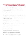 BMW ASSOCIATE LEVEL ASE TEST QUESTIONS AND ANSWERS WITH SOLUTIONS 2026-2027