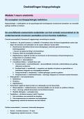 Samenvatting doelstellingen Biopsychologie &vert; Neuro-anatomie &vert; PXL &vert; 2025&sol;26