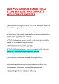 WEB WOC SEMINARS SEM580 FINALS STUDY SET QUESTIONS COMPLETE WITH 100&percnt; CORRECT ANSWERS &vert; VERIFIED EXAM QUESTIONS