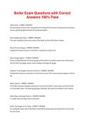 Boiler Exam Questions with Correct Answers 100&percnt; Pass