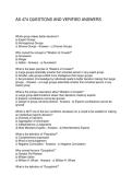 AS 474 QUESTIONS AND VERIFIED ANSWERS