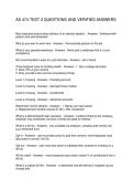 AS 474 TEST 2 QUESTIONS AND VERIFIED ANSWERS