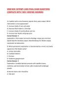 WEB WOC OSTOMY CARE FINAL EXAM QUESTIONS COMPLETE WITH 100&percnt; VERIFIED ANSWERS 2026&sol;2027