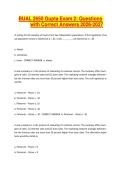 BUAL 2650 Gupta Exam 2&semi; Questions with Correct Answers 2026-2027