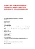 NJ BLACK SEAL BOILER OPERATOR EXAM PREPARATION &ndash; VERSION 1 QUESTIONS COMPLETE WITH 100&percnt; VERIFIED ANSWERS
