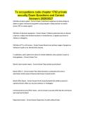 Tx occupations code chapter 1702 private security Exam Questions and Correct Answers 2026&sol;2027