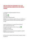 WGU E010 OBJECTIVE ASSESSMENT FINAL EXAM PRACTICE QUESTIONS COMPLETE WITH 100&percnt; VERIFIED ANSWERS