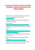 CSIA FINAL EXAM VERSION 2 PRACTICE QUESTIONS & ANSWERS &ndash; COMPLETE QUESTIONS WITH 100&percnt; CORRECT ANSWERS