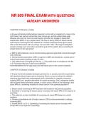 NR 509 Final Exam Questions & Answers 2024&ndash;2026 &vert; Advanced Physical Assessment Complete Study Guide &vert; Pregnancy&comma; Pediatric&comma; Neurological&comma; Musculoskeletal & Geriatric Assessment Exam Prep