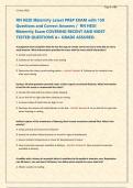 RN HESI Maternity Latest PREP EXAM with 150 &NewLine;Questions and Correct Answers &sol;  RN HESI &NewLine;Maternity Exam COVERING RECENT AND MOST &NewLine;TESTED QUESTIONS A&plus; GRADE ASSURED&NewLine;