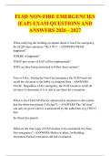 FLSD NON-FIRE EMERGENCIES &NewLine;&lpar;EAP&rpar; EXAM QUESTIONS AND &NewLine;ANSWERS 2026 - 2027