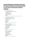AIRPORT MANAGEMENT EXAMINATION QUESTIONS &NewLine;AND CORRECT ANSWER WITH EXPLANATION GRADED &NewLine;A&plus; STUDY GUIDE