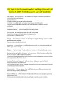 CFP Topic A&colon; Professional Conduct and Regulation with all Correct & 100&percnt; Verified Answers &vert;Already Graded A&plus;